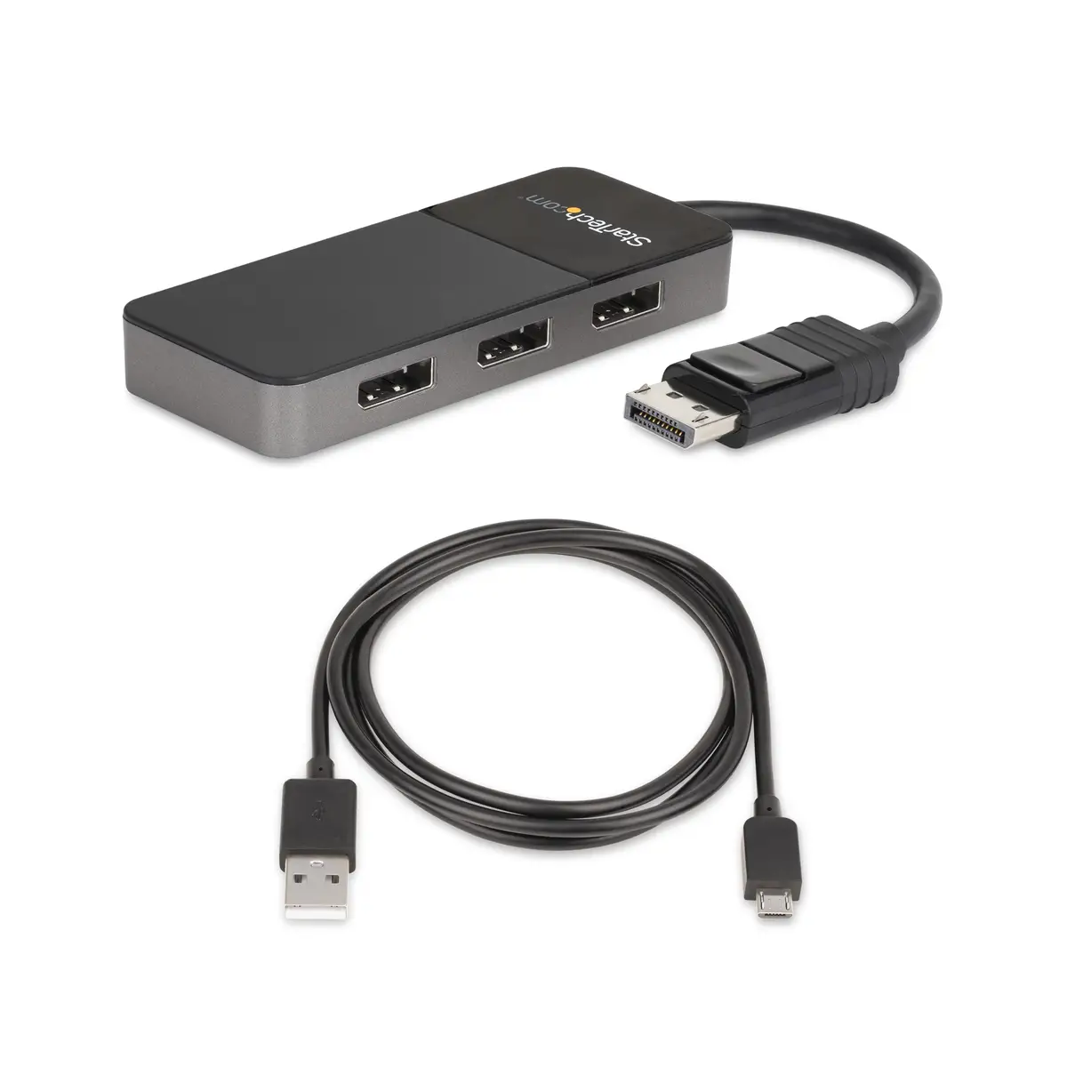 3-Port DisplayPort MST Hub 3x4K DP 1.4-Multi Monitor Splitter Windows
