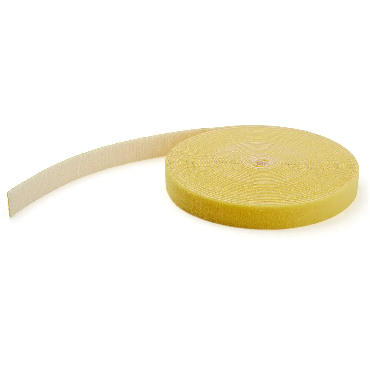 Klettkabelbinder Rolle Wiederverwendbar Gelb 7,6m