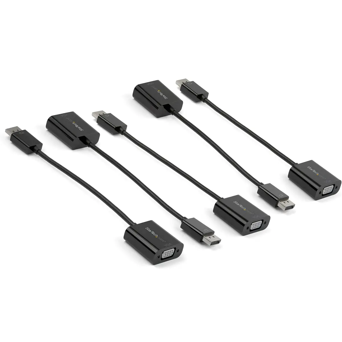 DisplayPort auf VGA Adapterkabel Stecker/Buchse Schwarz 0,10m 5er Pack