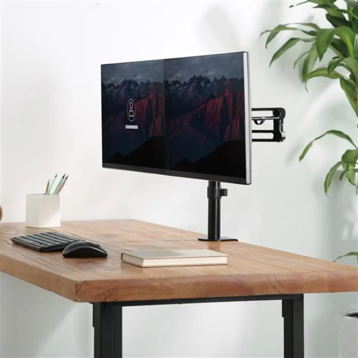 Monitorhalterung - Doppel Monitorarm höhenverstellbar