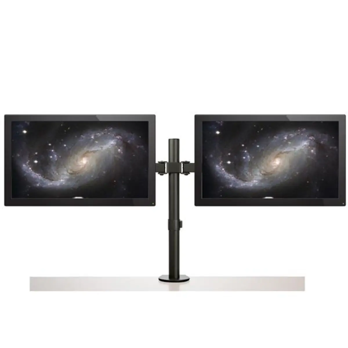 Monitorarm 2 Monitore - Stahl einstellbar für bis zu 32" Bildschirme