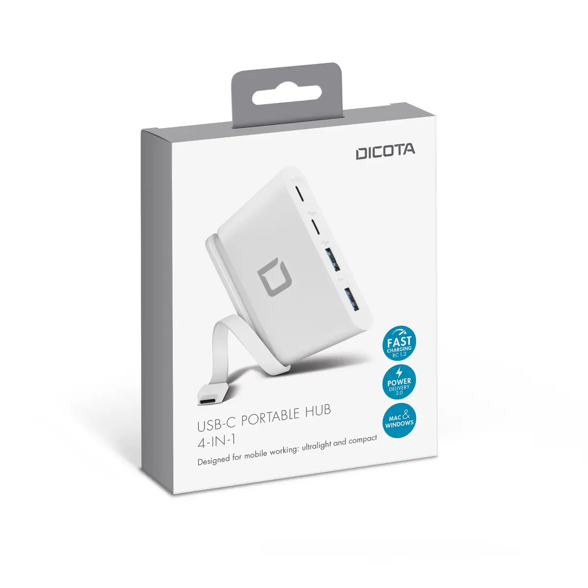 USB-C Portable Hub 4-in-1