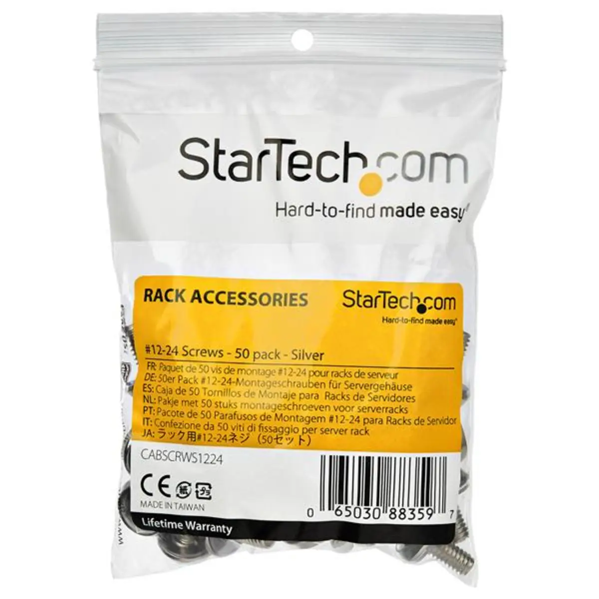 12-24 Server Rack Screws 50er Pack