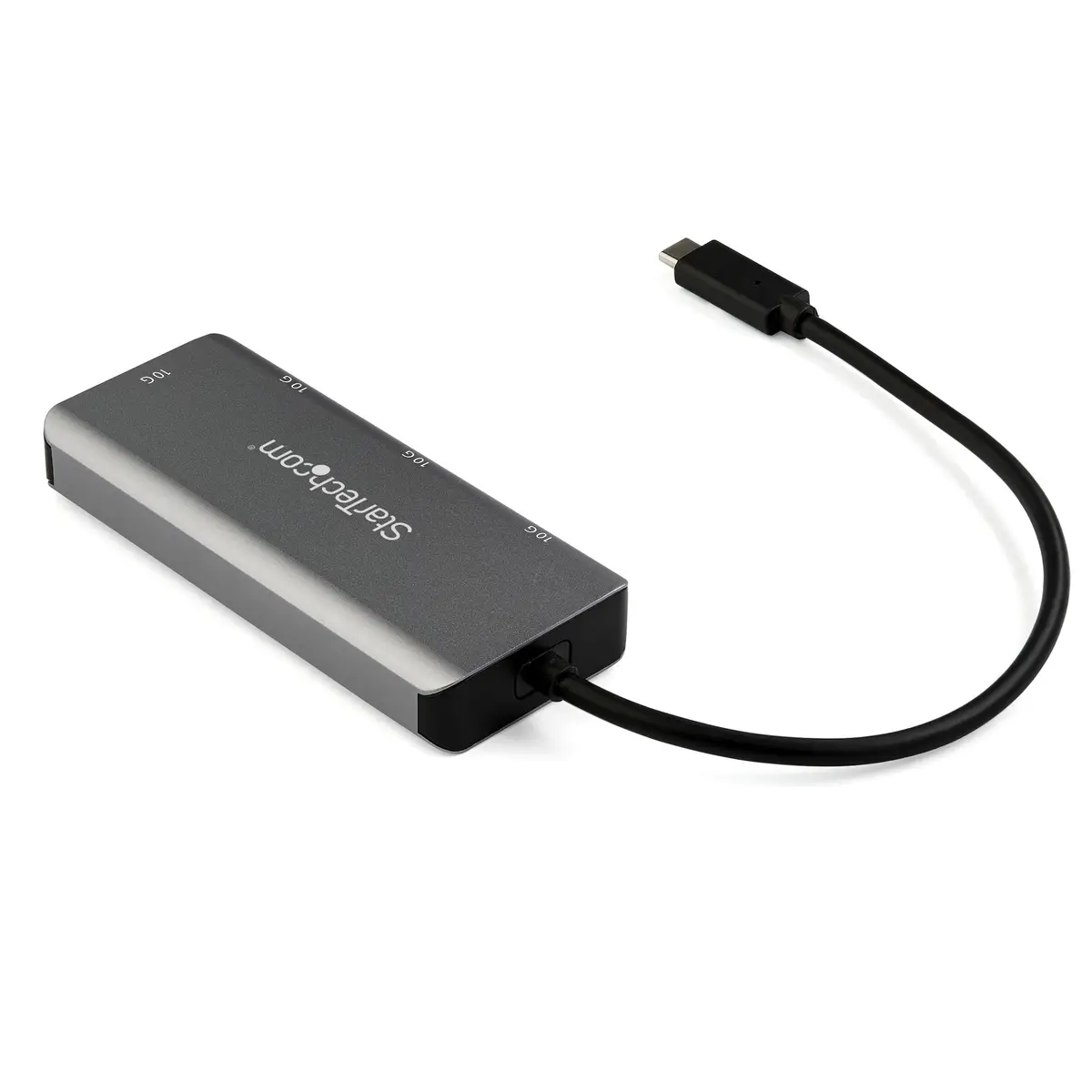 4-Port USB-C Hub (10Gbps) with 2x USB-A & 2x USB-C 9.8" Extended Attached Host Cable