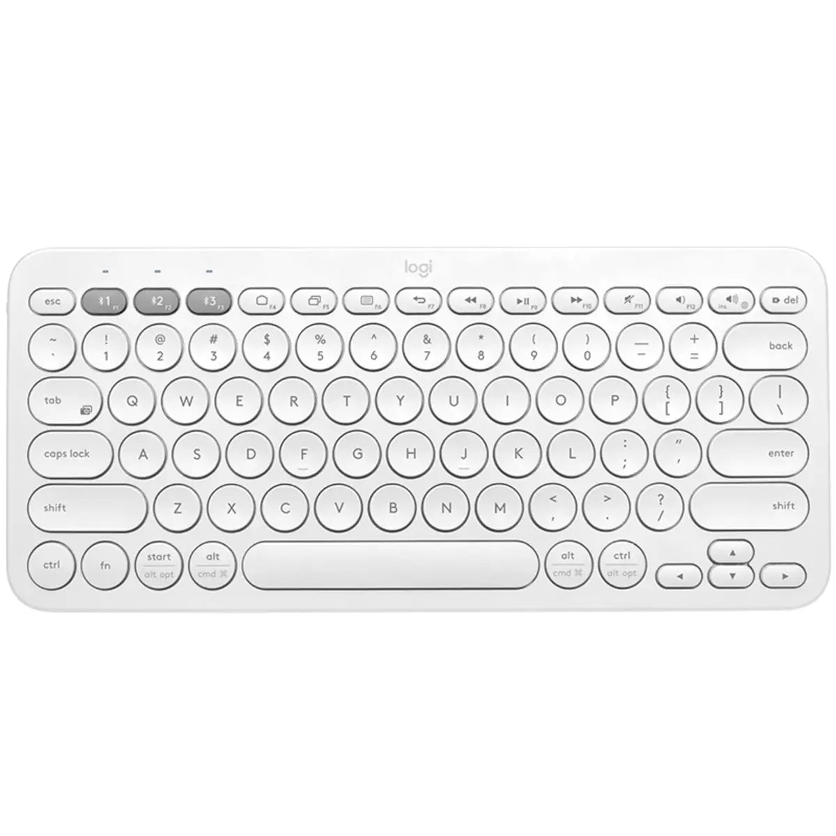 K380 Multi-Device Keyboard Wireless Bluetooth Weiß Layout DE