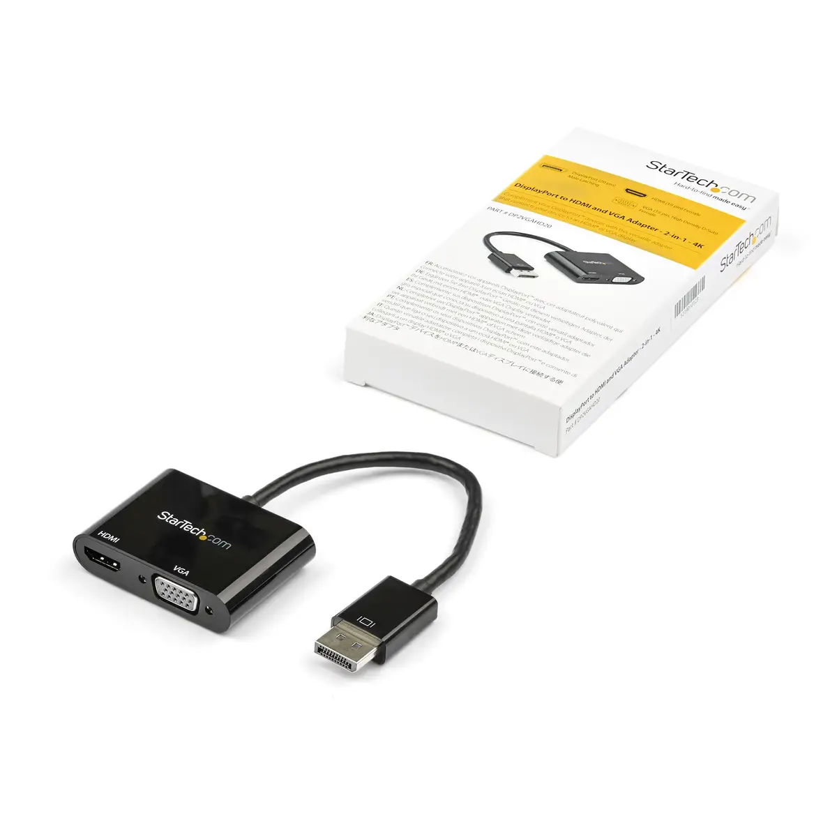 DisplayPort zu HDMI VGA Adapter Schwarz