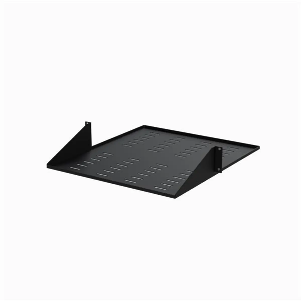 Serverschrank Fachboden Schwarz zentrierte Anbringung Traglast 34kg