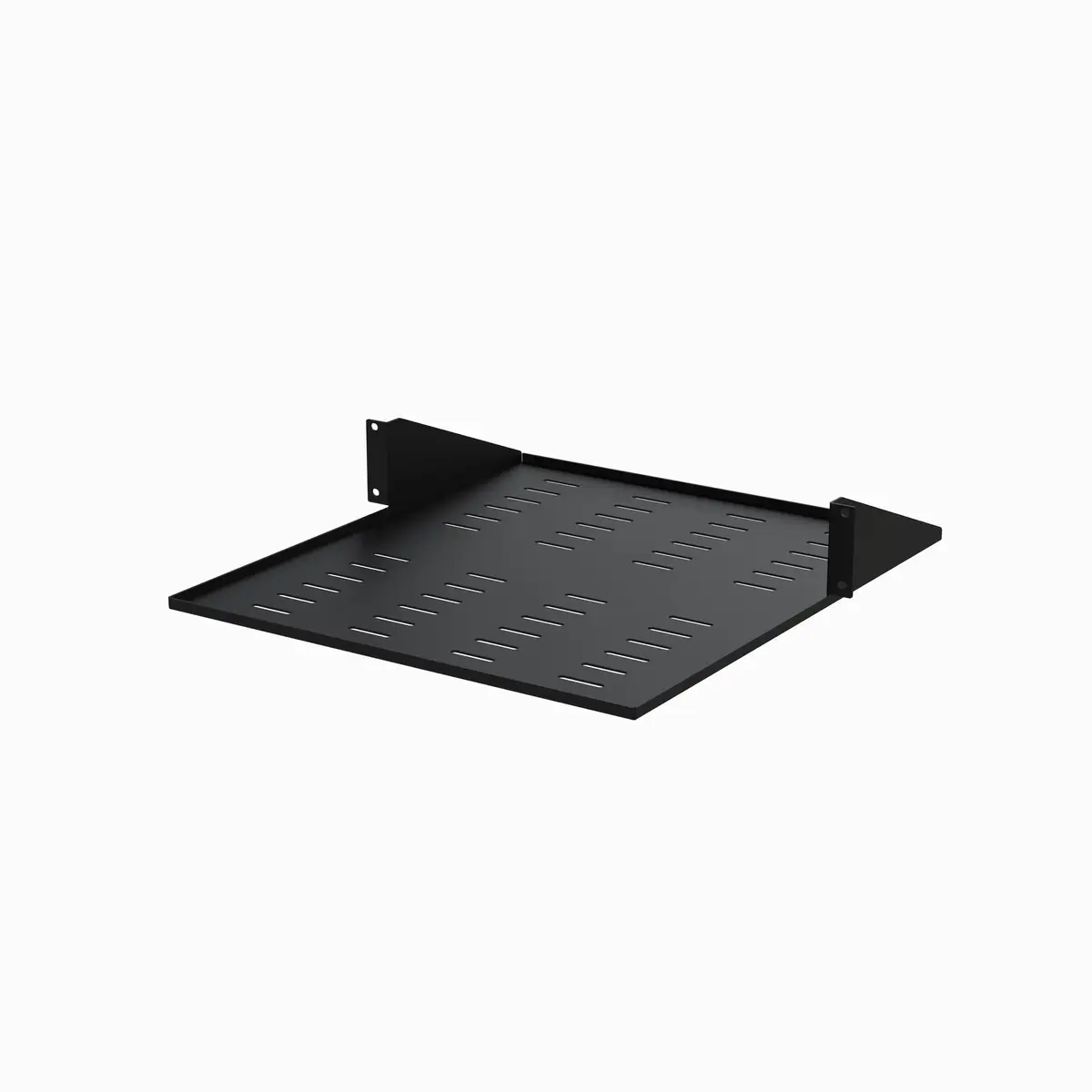 Serverschrank Fachboden Schwarz zentrierte Anbringung Traglast 34kg