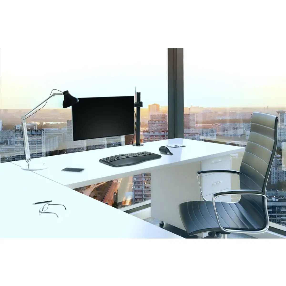 SmartFit Ergo Verlängerter Single Monitorarm