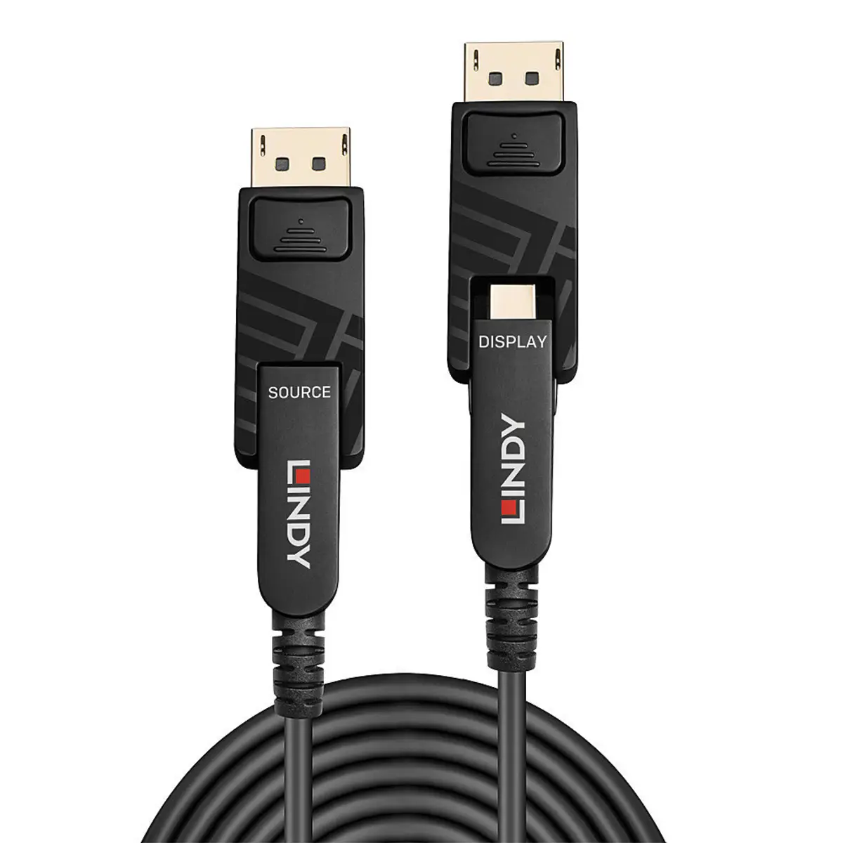 DisplayPort Kabel mit abnehmbaren DP-Stecker Mini-DisplayPort/Mini-DisplayPort Stecker/Stecker Schwarz 40m