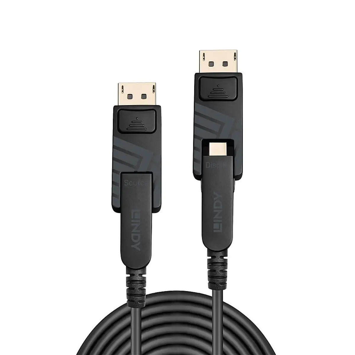DisplayPort Kabel mit abnehmbaren DP-Stecker Mini-DisplayPort/Mini-DisplayPort Stecker/Stecker Schwarz 40m