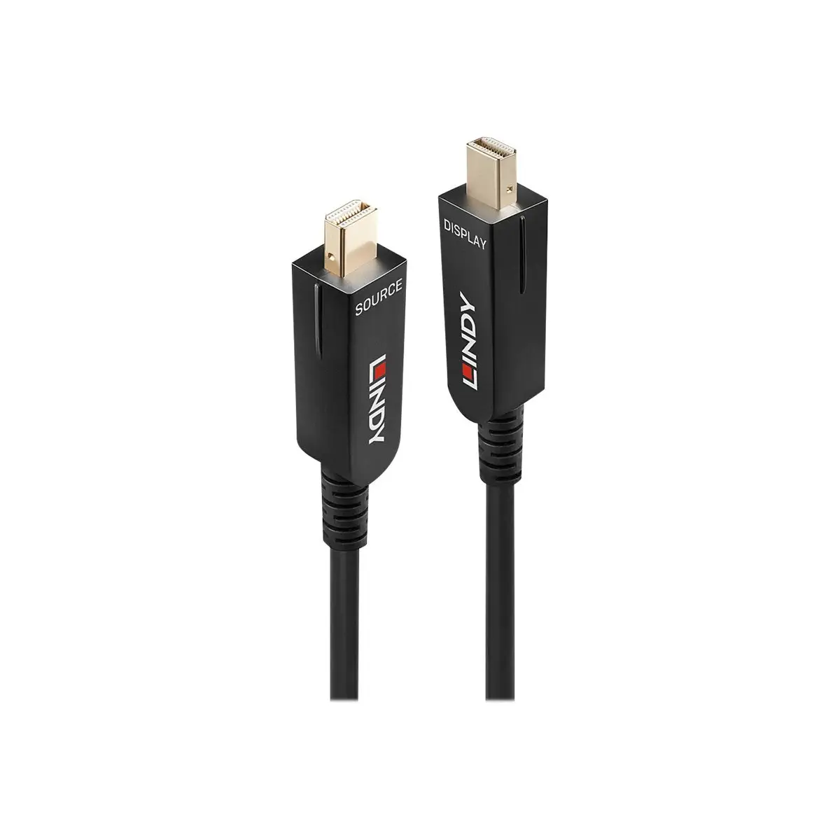 DisplayPort Kabel mit abnehmbaren DP-Stecker Mini-DisplayPort/Mini-DisplayPort Stecker/Stecker Schwarz 20m