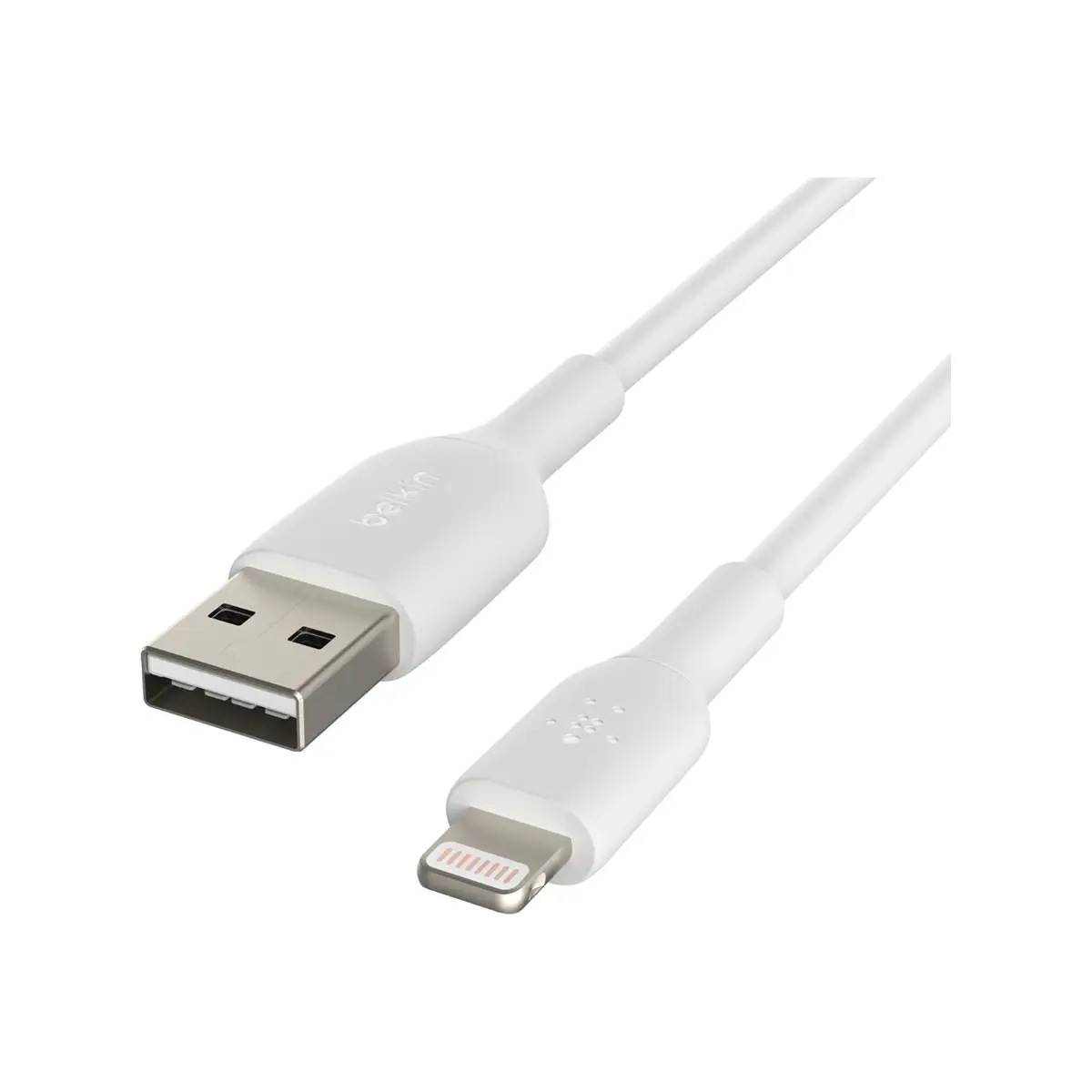 BOOSTCHARGE Ladekabel Lightning/USB-A Stecker/Stecker Weiß 1m