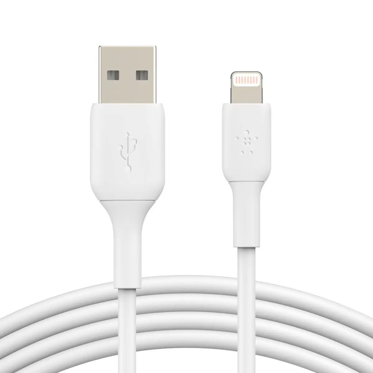 BOOSTCHARGE Ladekabel Lightning/USB-A Stecker/Stecker Weiß 1m