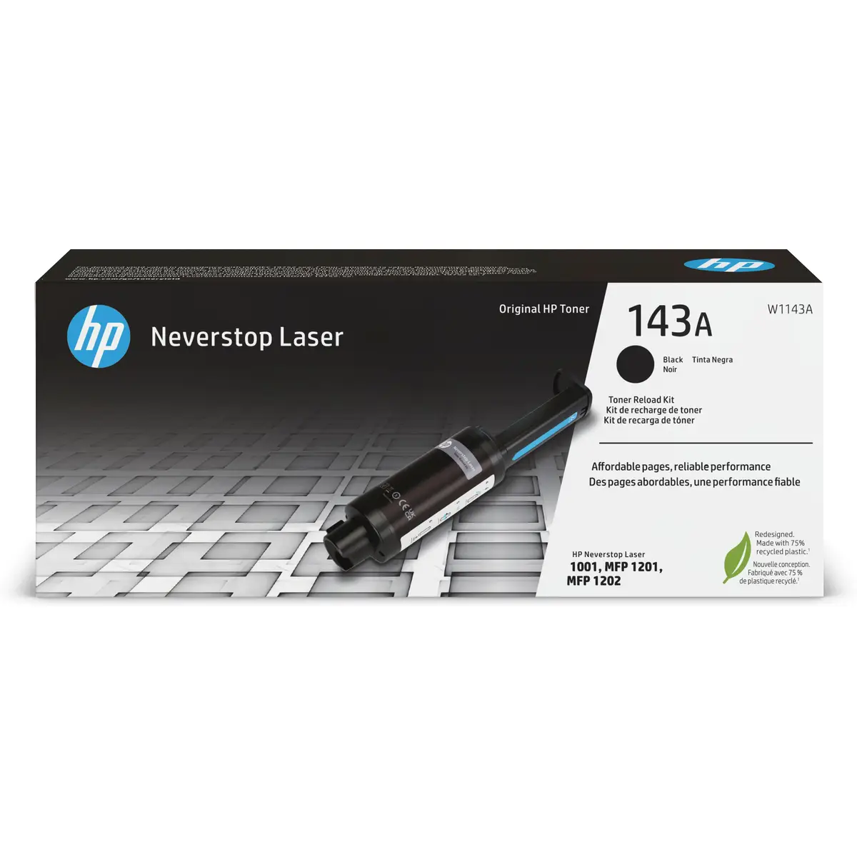 143A Reload Kit Schwarz Tonernachfüllung