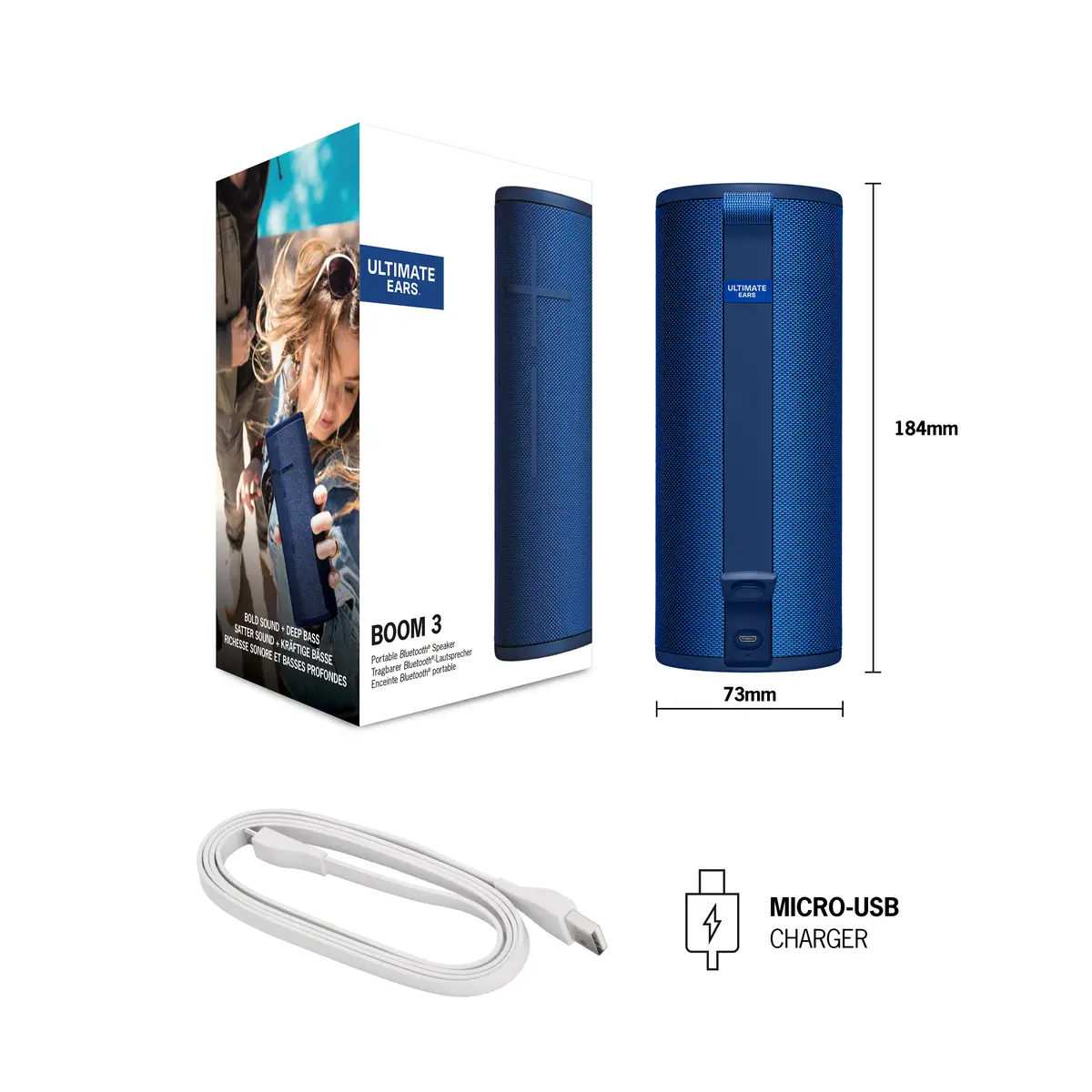 Lautsprecher UE BOOM3 Bluetooth Lagoon Blue