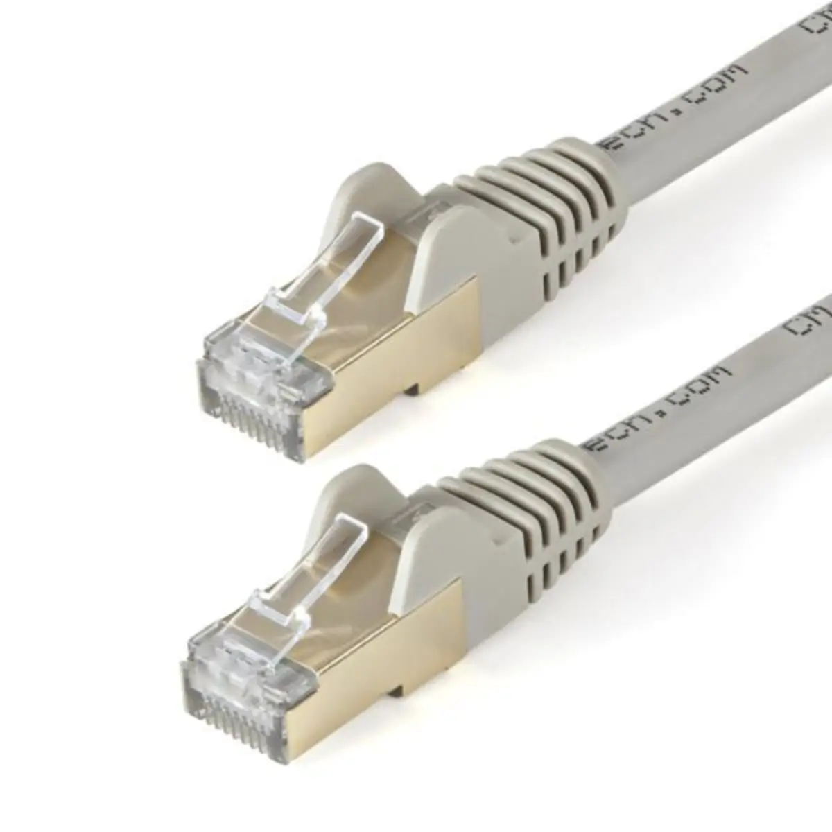 Snagless Patchkabel Cat6A RJ-45/RJ-45 Stecker/Stecker Grau 10m