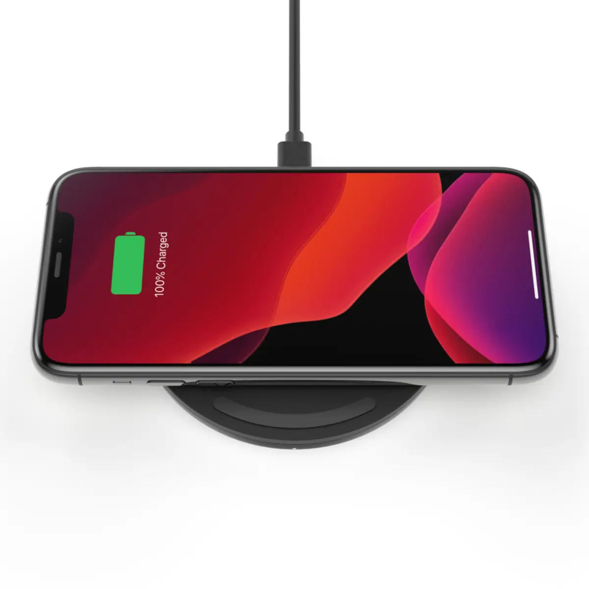 Wireless Charging Pad 10W Micro-USB Kabel mit Netzteil schwarz