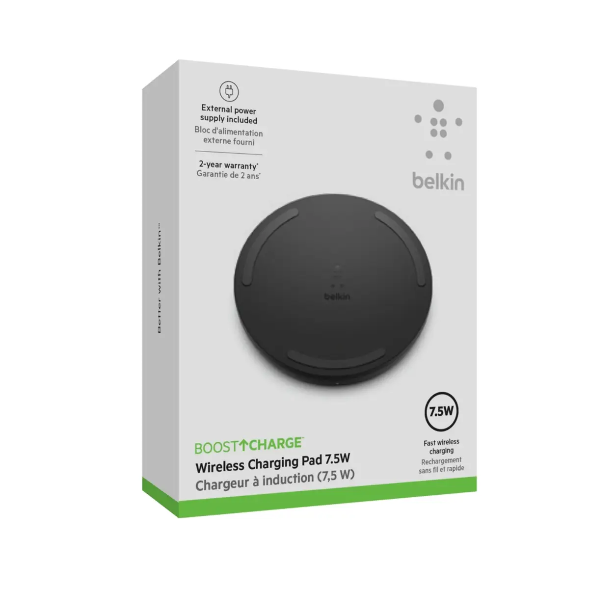 Wireless Charging Pad 10W Micro-USB Kabel mit Netzteil schwarz