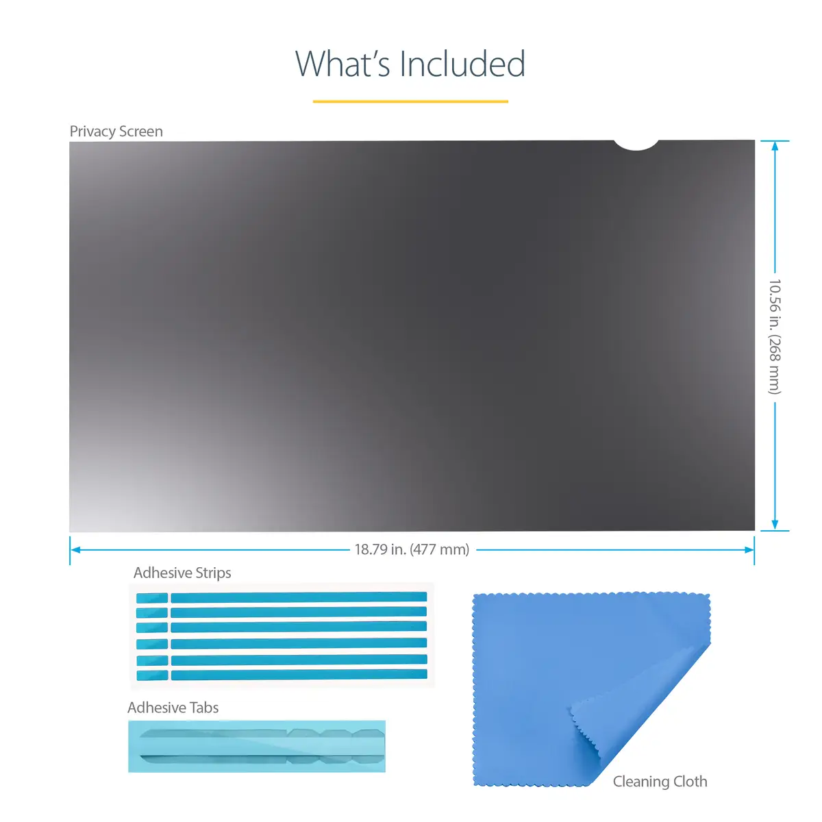 21,5" Monitor Blickschutzfolie Universal 30% Blaulichtreduzierung