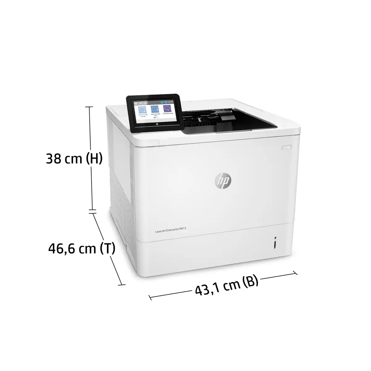 LaserJet Enterprise M612dn A4 S/W Laserdrucker 1200x1200dpi 71ppm Duplex