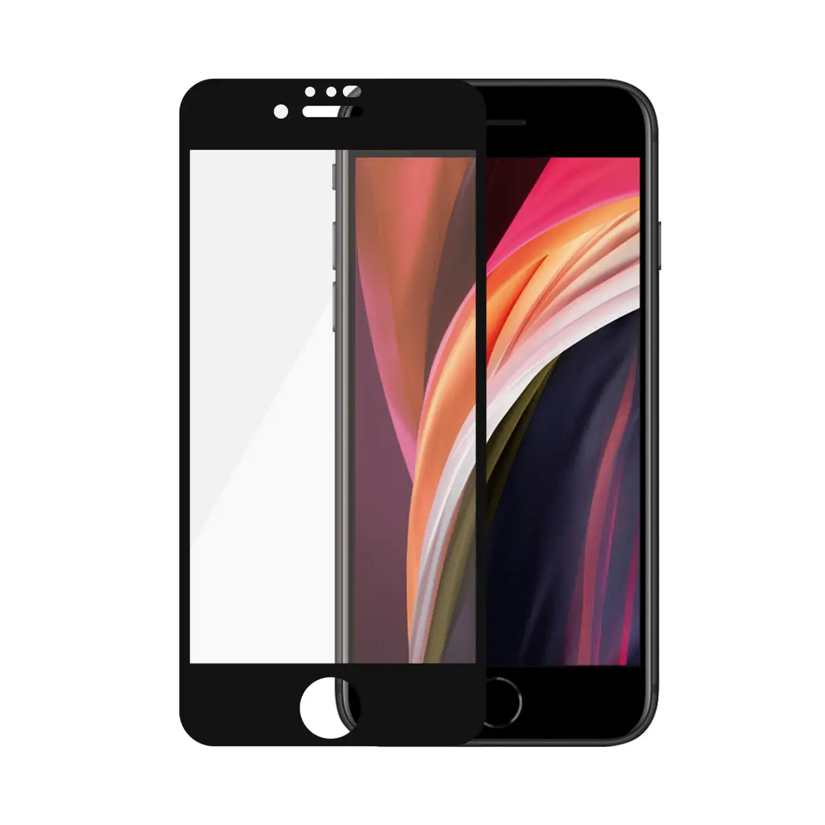 Bildschirmschutz für iPhone 6/7/8 SE (2020) schwarz