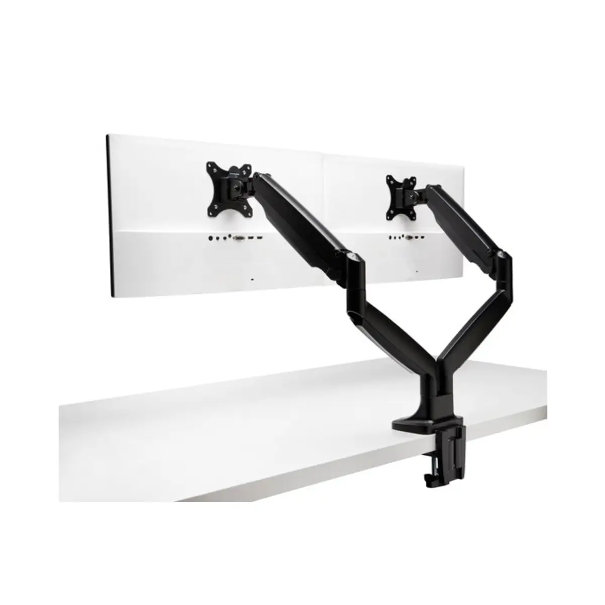 One-Touch Dual Monitorarm – schwarz