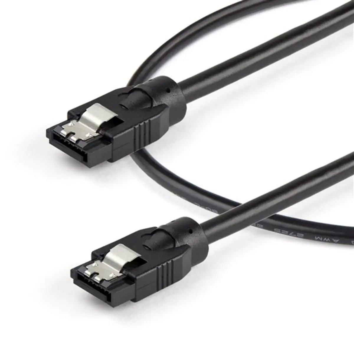 SATA-Kabel mit Verriegelungsstecker SATA/SATA Stecker/Stecker Schwarz 0,6m