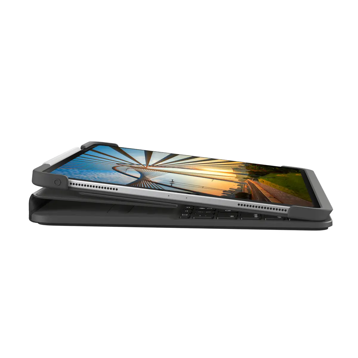 Slim Folio Pro für iPad Pro 11" (1./2 Generation) grau Layout Deutsch