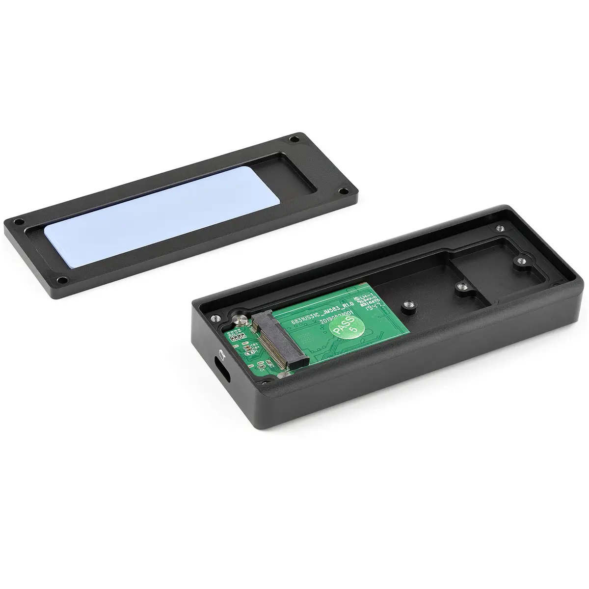 M.2 NVMe PCIe SSD-Gehäuse IP67 USB 3.1 Gen 2 10 Gbit/s