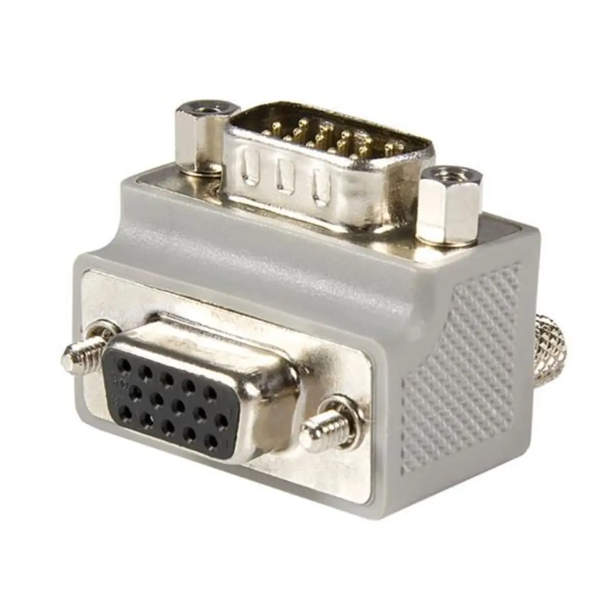 VGA auf VGA Adapter rechts gewinkelt Weiß