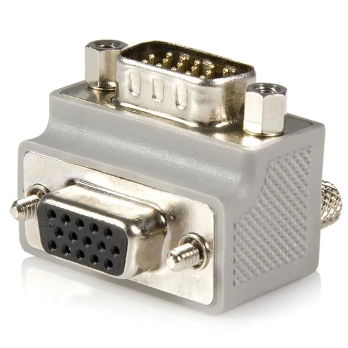VGA auf VGA Adapter rechts gewinkelt Weiß