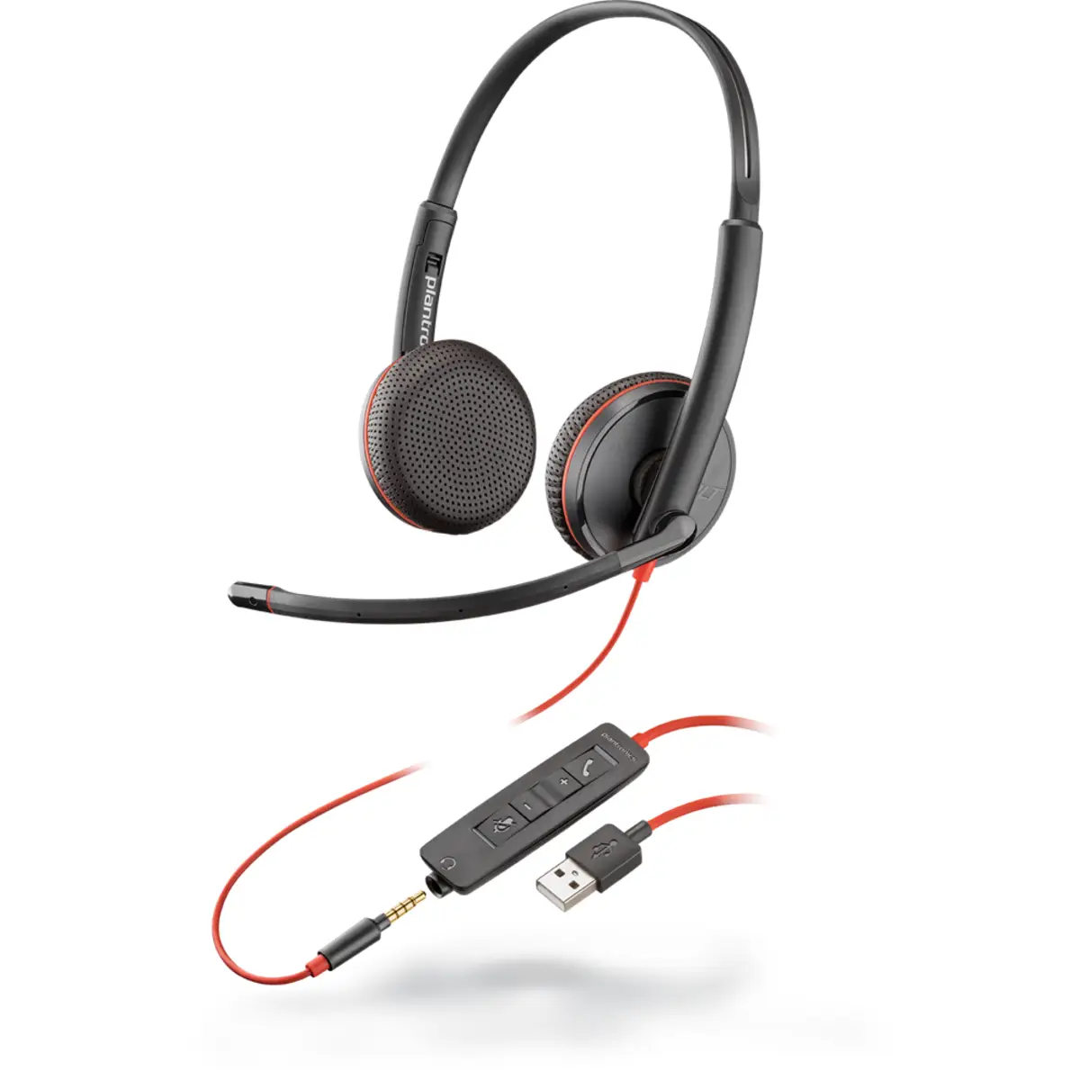 Blackwire 3225, Headset binaural mit USB-A/3,5 mm Klinkenstecker
