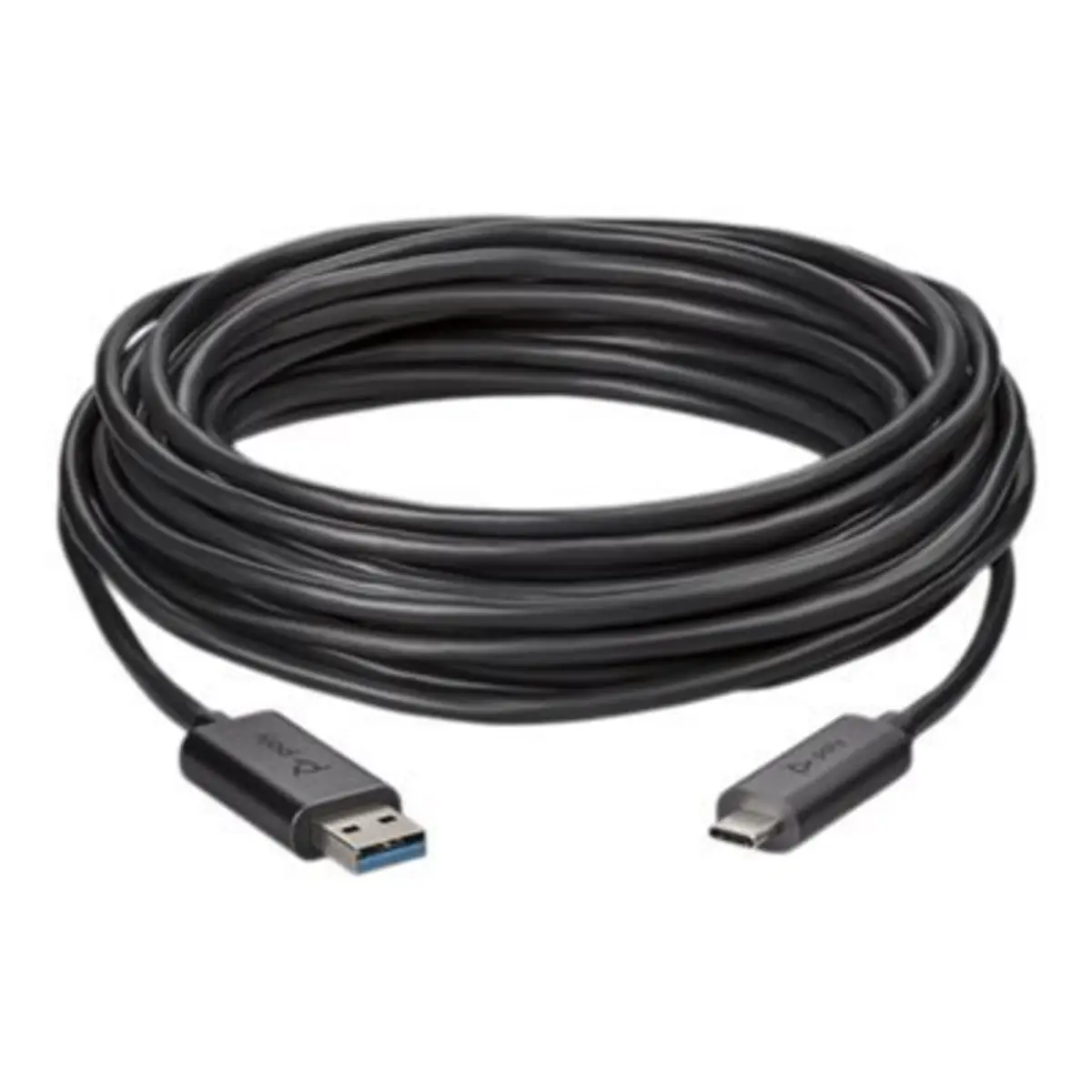 USB-Kabel USB-A/USB-C Stecker/Stecker Schwarz 25m