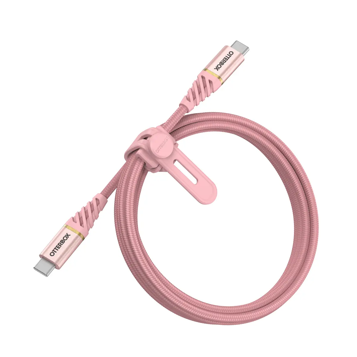 Premium USB Schnellladekabel USB-C/USB-C Stecker/Stecker Rosengold 1m