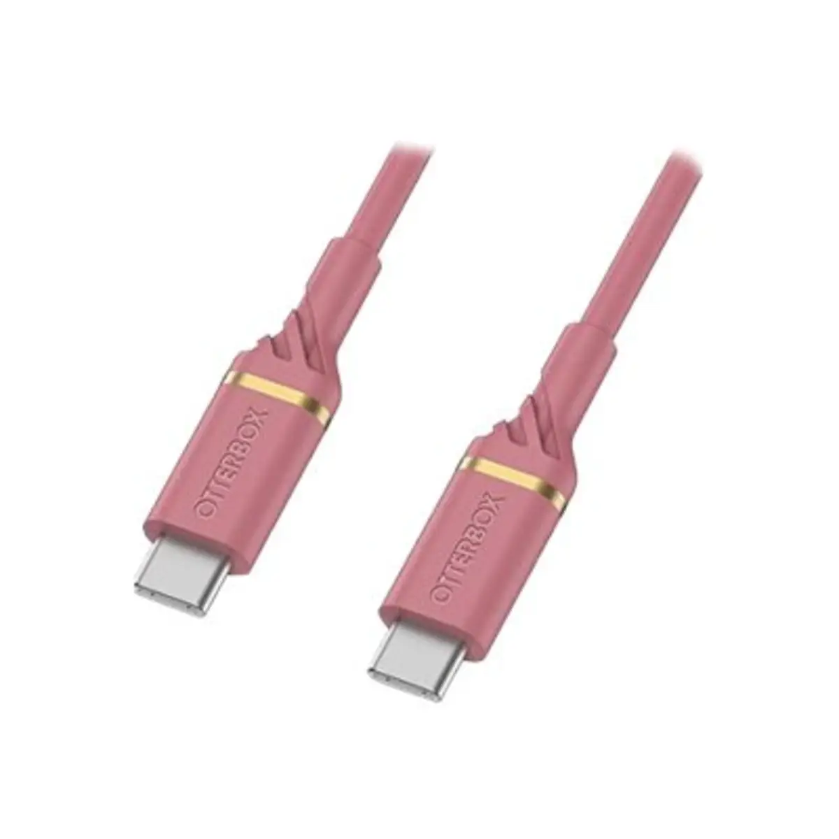 USB Schnellladekabel USB-C/USB-C Stecker/Stecker Pink 1m