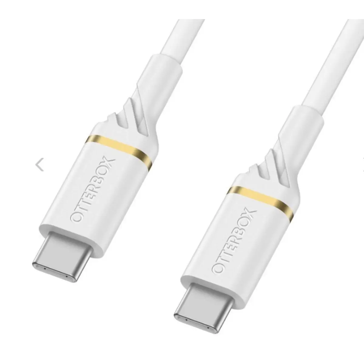USB Schnellladekabel USB-C/USB-C Stecker/Stecker Weiß 2m