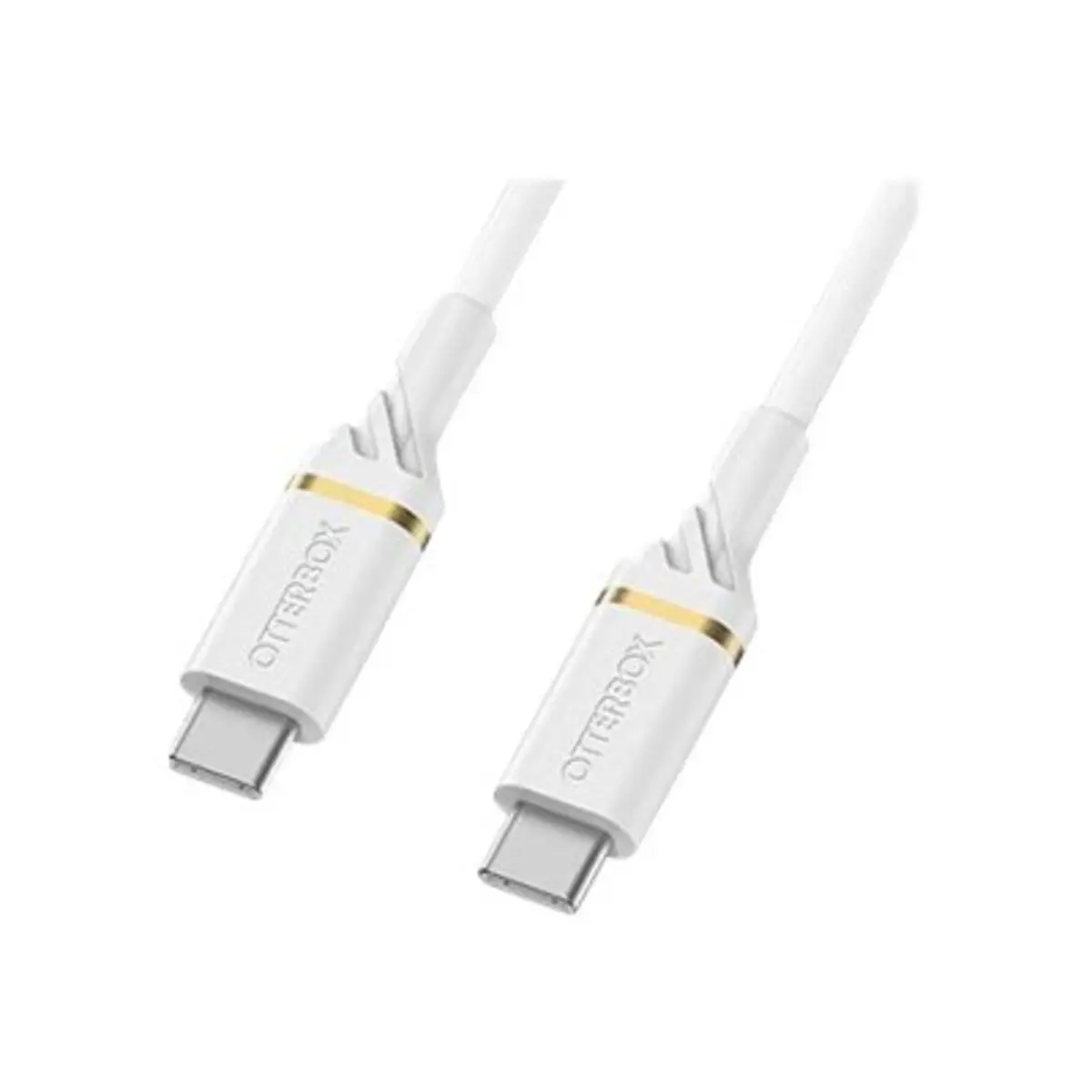 USB Schnellladekabel USB-C/USB-C Stecker/Stecker Weiß 1m