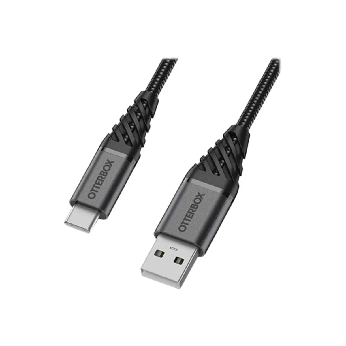Premium USB Kabel USB-A/USB-C Stecker/Stecker Schwarz 1m