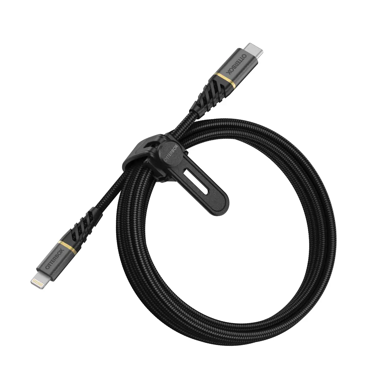 Lightning Premium Schnellladekabel Lightning/USB-C Stecker/Stecker Schwarz 2m