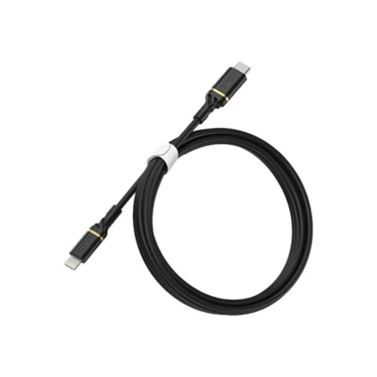 Lightning Schnellladekabel Lightning/USB-C Stecker/Stecker Schwarz 1m