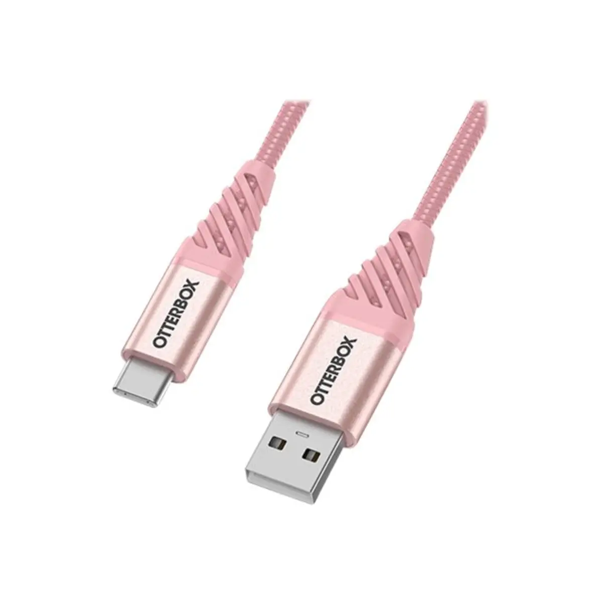 Premium USB Kabel USB-A/USB-C Stecker/Stecker Rosengold 1m