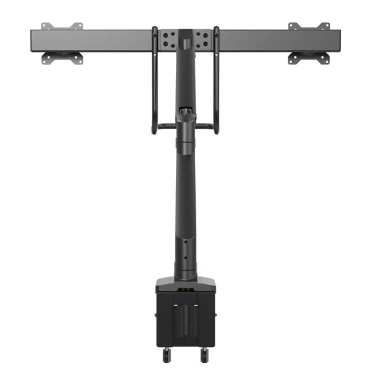 Doppel Monitorarm Synchronisierte Höhenverstellung Schreibtischklemme