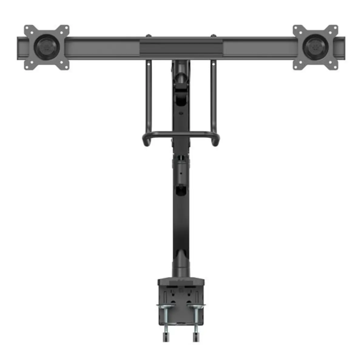 Doppel Monitorarm Synchronisierte Höhenverstellung Schreibtischklemme