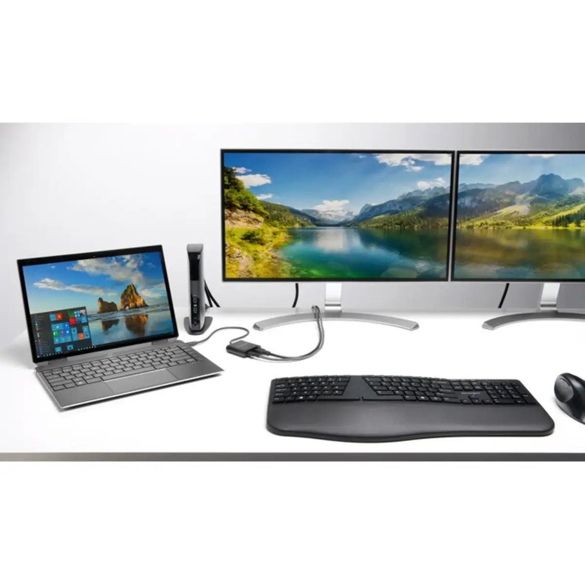 Pro Fit Ergo-Tastatur, kabellos – schwarz (DE)