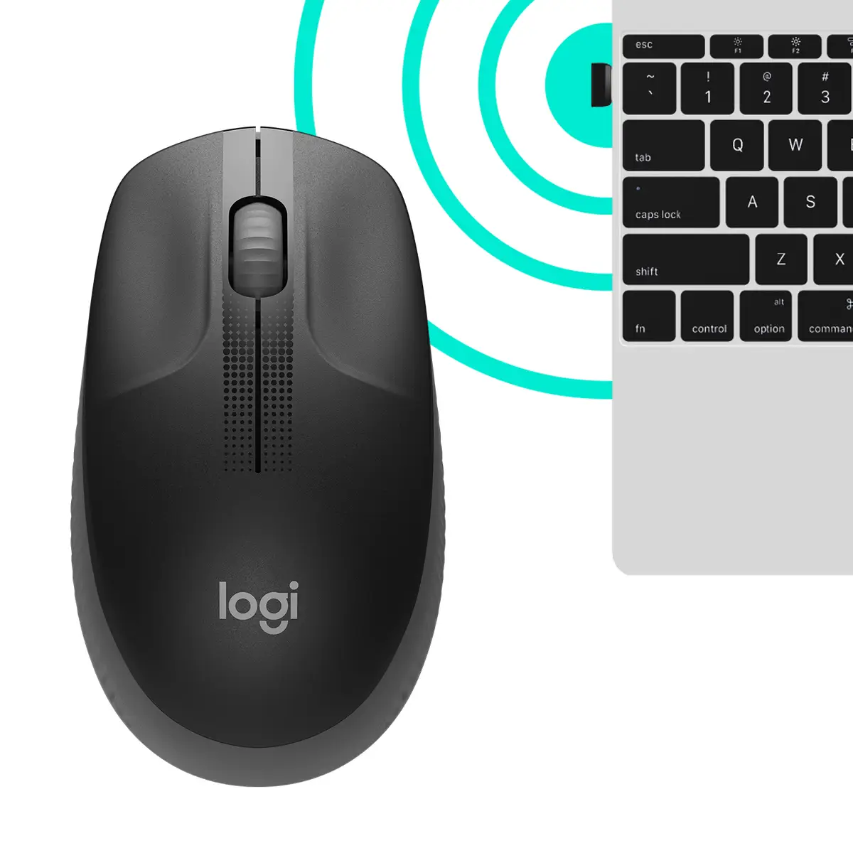 M190 Wireless Maus charcoal inkl. Wireless Empfänger