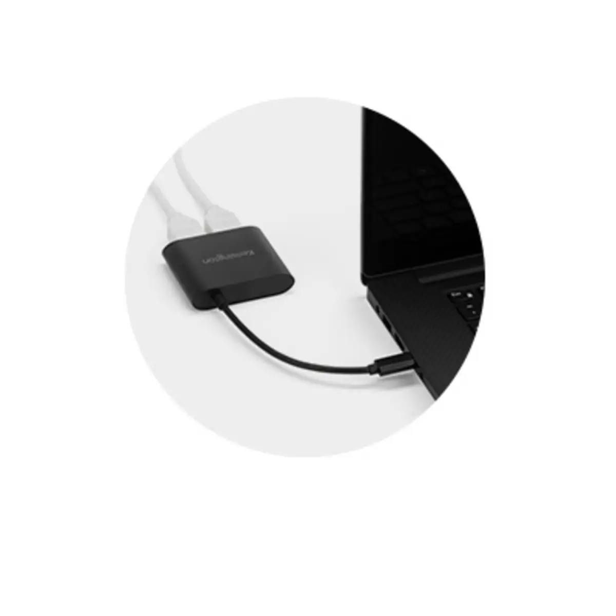 Videoschnittstellen-Converter USB-C auf 2xHDMI Schwarz
