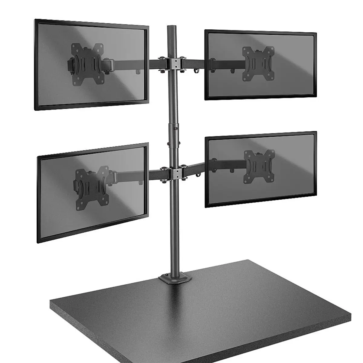 Tischhalterung für vier Monitore 43.2-71 cm (17"-28")
