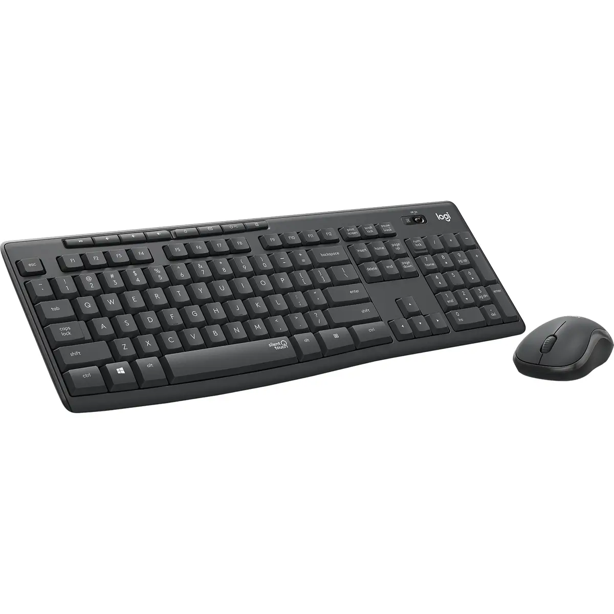 MK295 Silent Tastatur/Maus Set Wireless Schwarz Layout IT