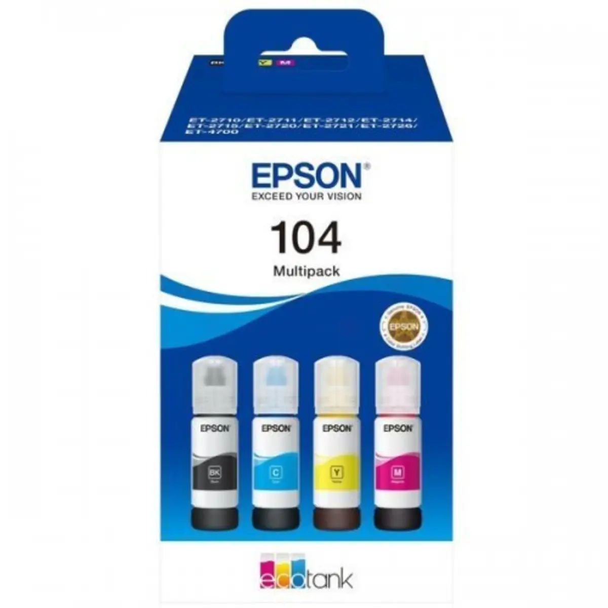 EcoTank 4-colour Multipack T 104 00P6 265 ml Schwarz/Magenta/Gelb/Cyan